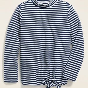 NWT Micro Performance Fleece Tie Hem Top